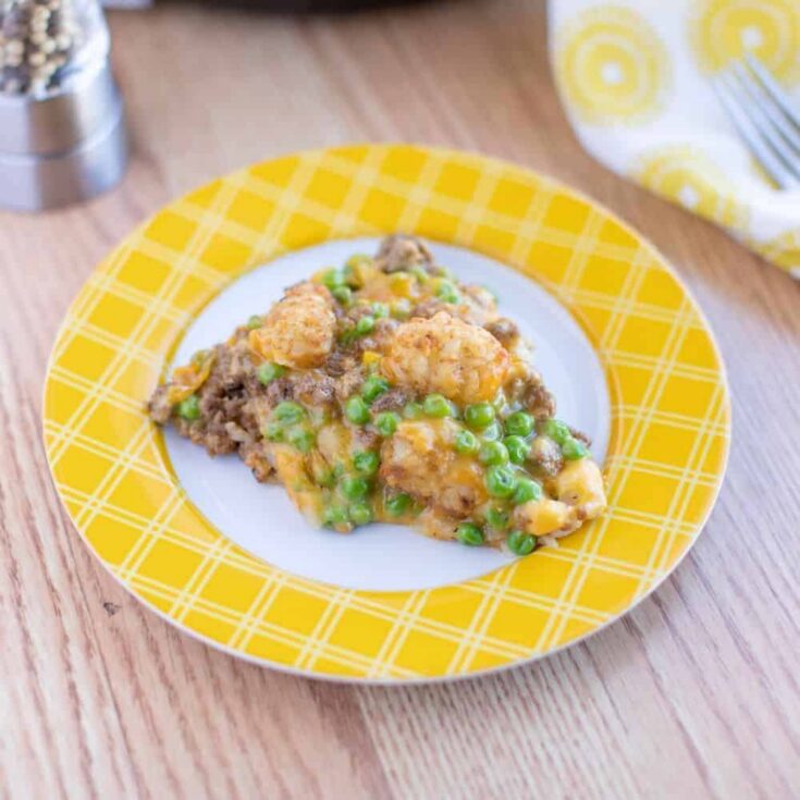 Image for Cast Iron Skillet Cheesy Tater Tot Casserole