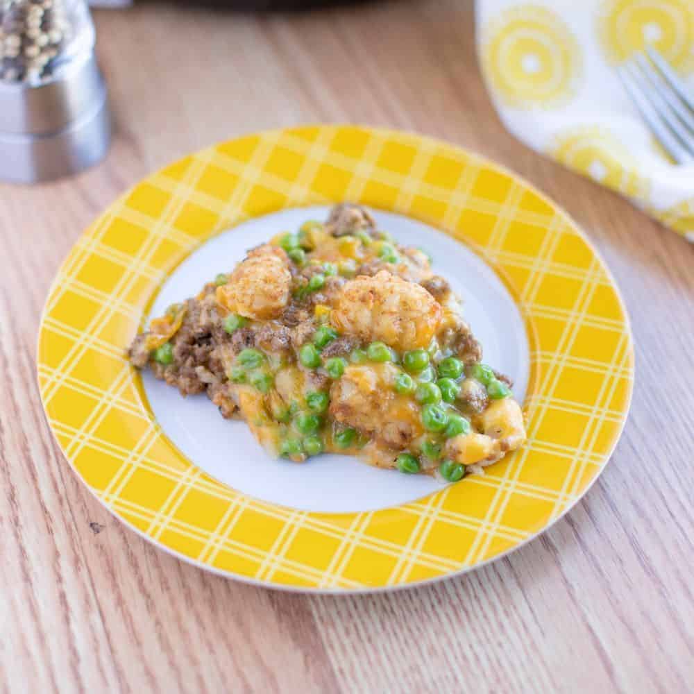 Image for Cast Iron Skillet Cheesy Tater Tot Casserole