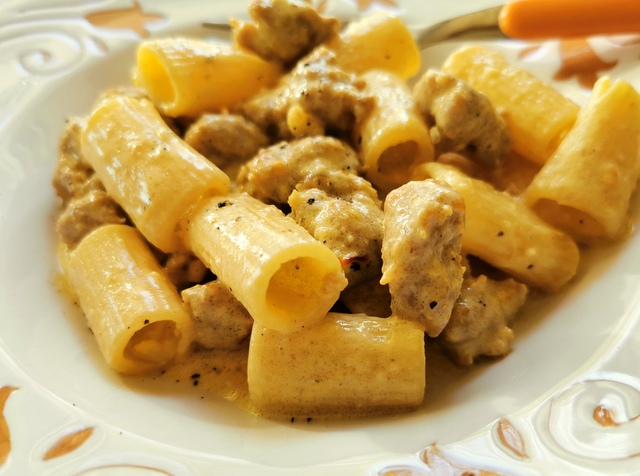 Image for Sausage and Saffron Pasta alla Monzese