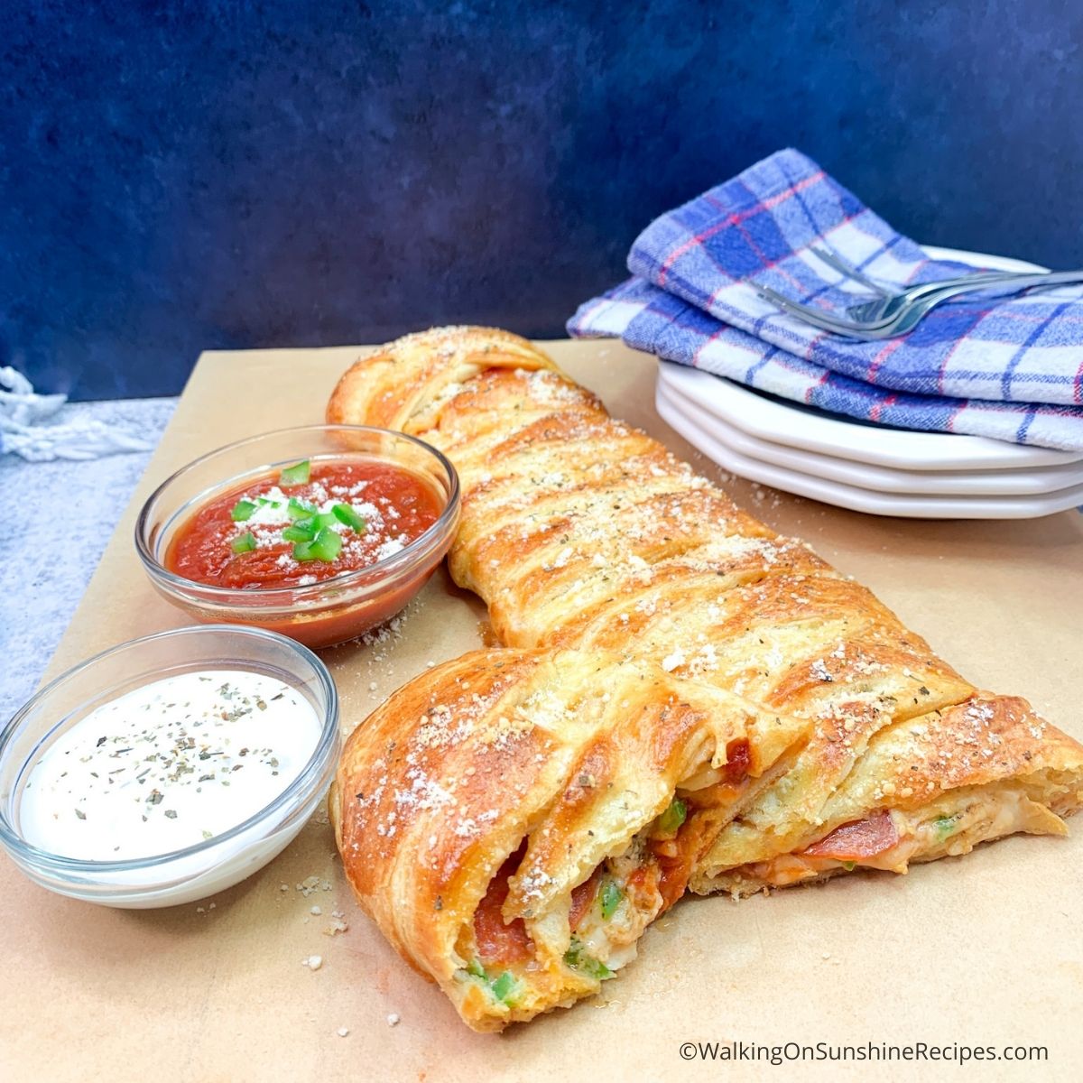 Image for Crescent Roll Pizza Braid