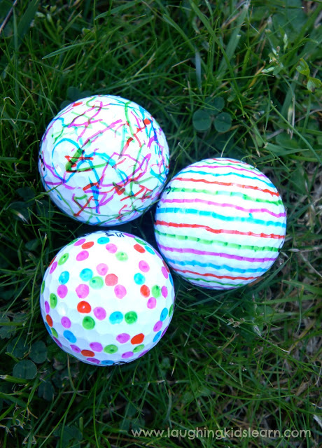 Image for Decorating golf balls for father's day gift