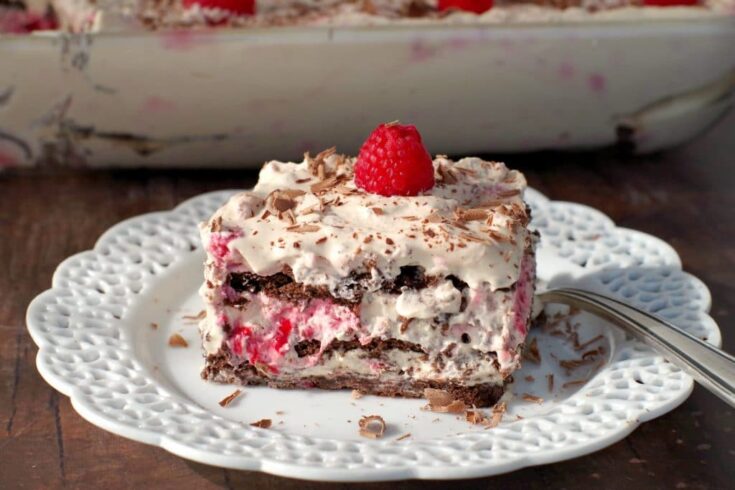 Image for Raspberry Dulce de Leche Icebox Cake