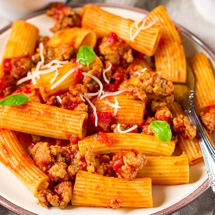 Image for Rigatoni with Sweet Italian Sausage