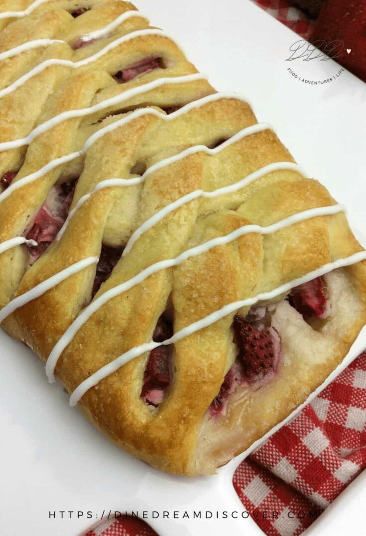 Image for Strawberry Crescent Roll Braid