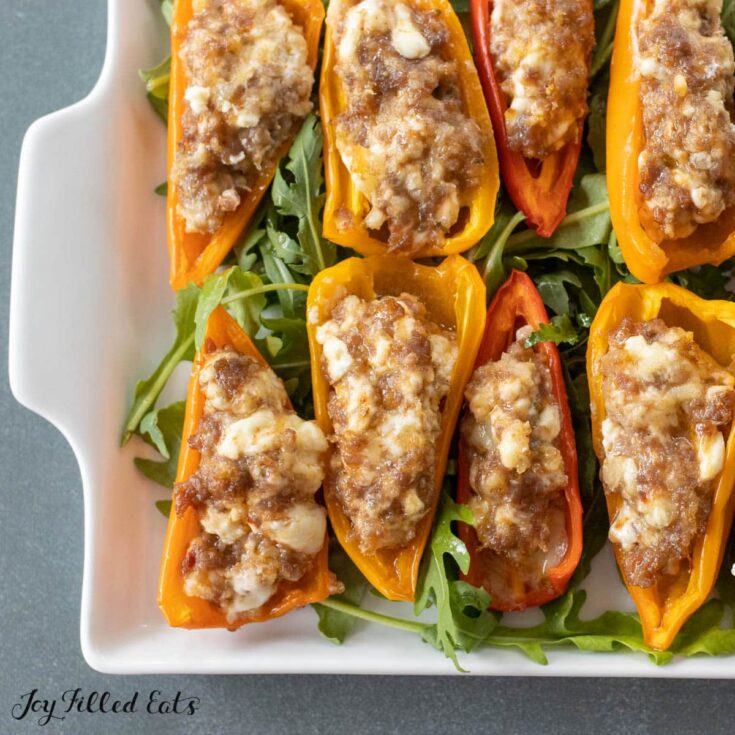 Image for Stuffed Peppers with Cream Cheese and Sausage