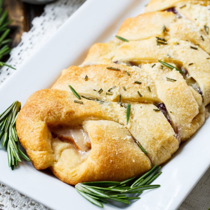 Image for Turkey, Cranberry, and Brie Crescent Braid
