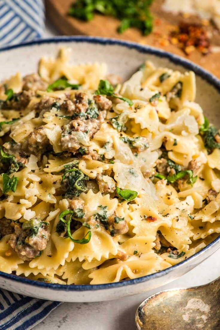 Image for Creamy Italian Sausage Pasta with Kale