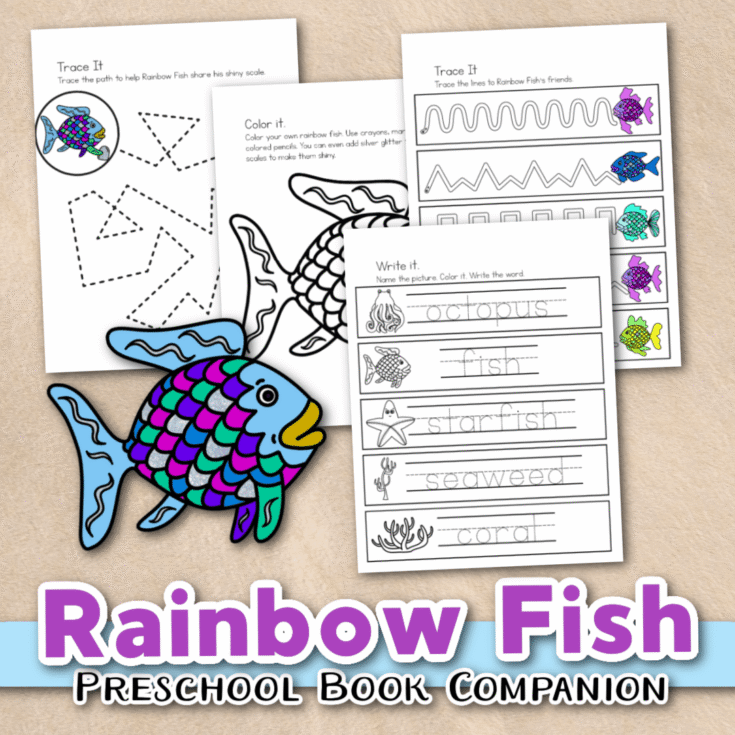 Image for Rainbow Fish Book Printables