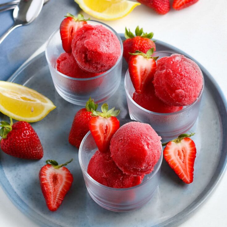 Image for Strawberry Sorbet - Just 4 Ingredients!