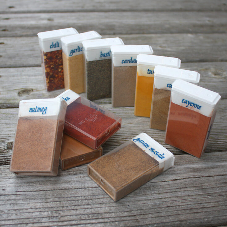 Image for Repurposed TicTac Boxes for Travel Spices