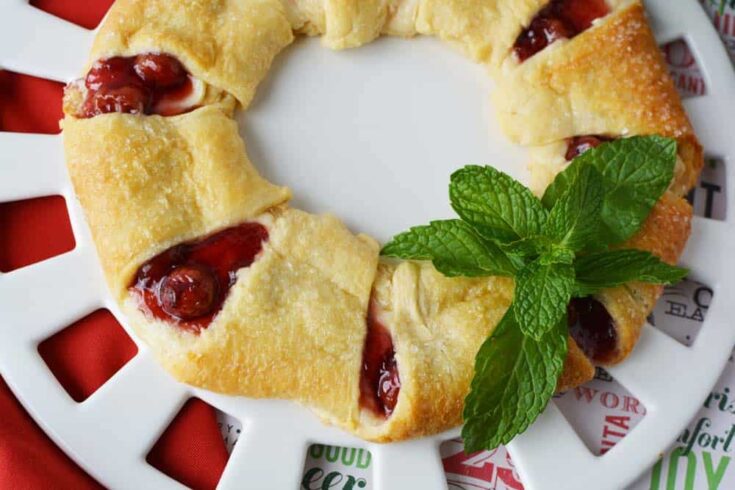 Image for Cherry Cheese Danish Wreath