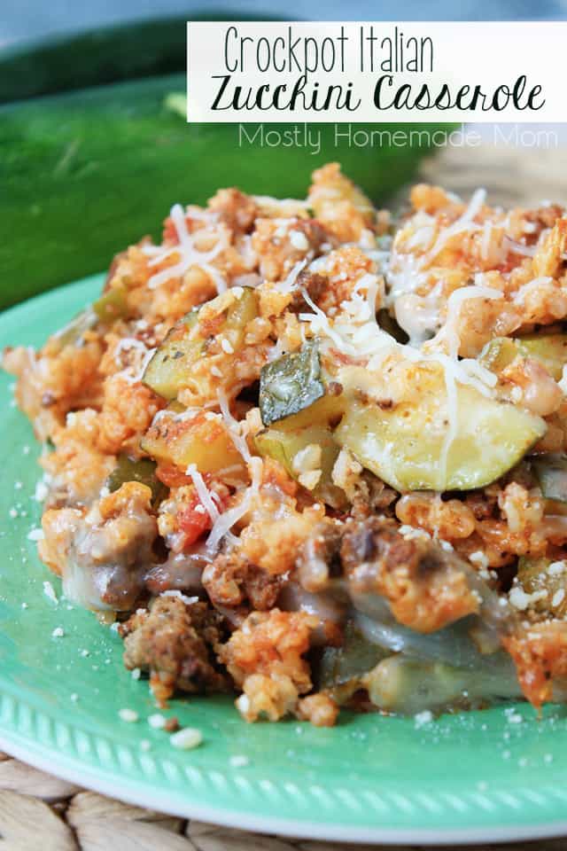 Image for Crockpot Italian Zucchini Casserole
