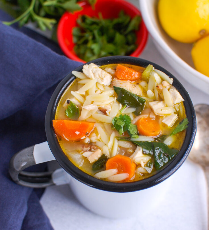 Image for Lemon Chicken Orzo Soup