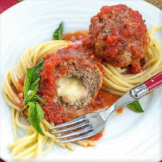 Image for Mozzarella Stuffed Meatballs