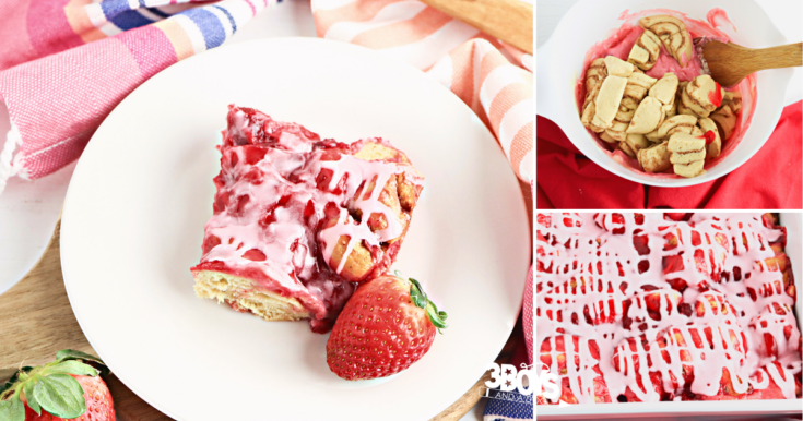 Image for Strawberry Cinnamon Roll Casserole Recipe