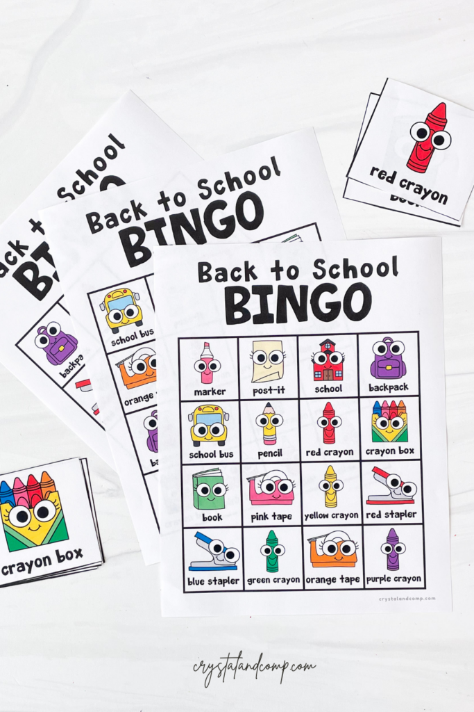 back to school printable game for young kids