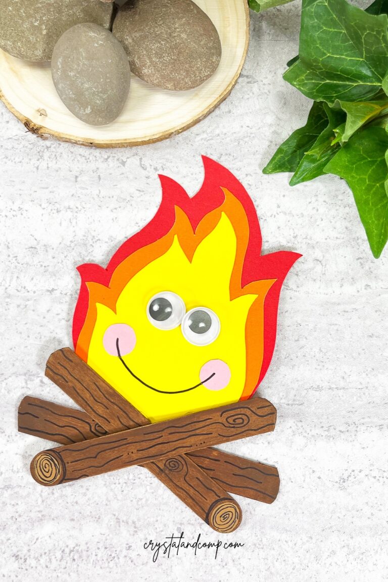 campfire craft with wiggle eyes
