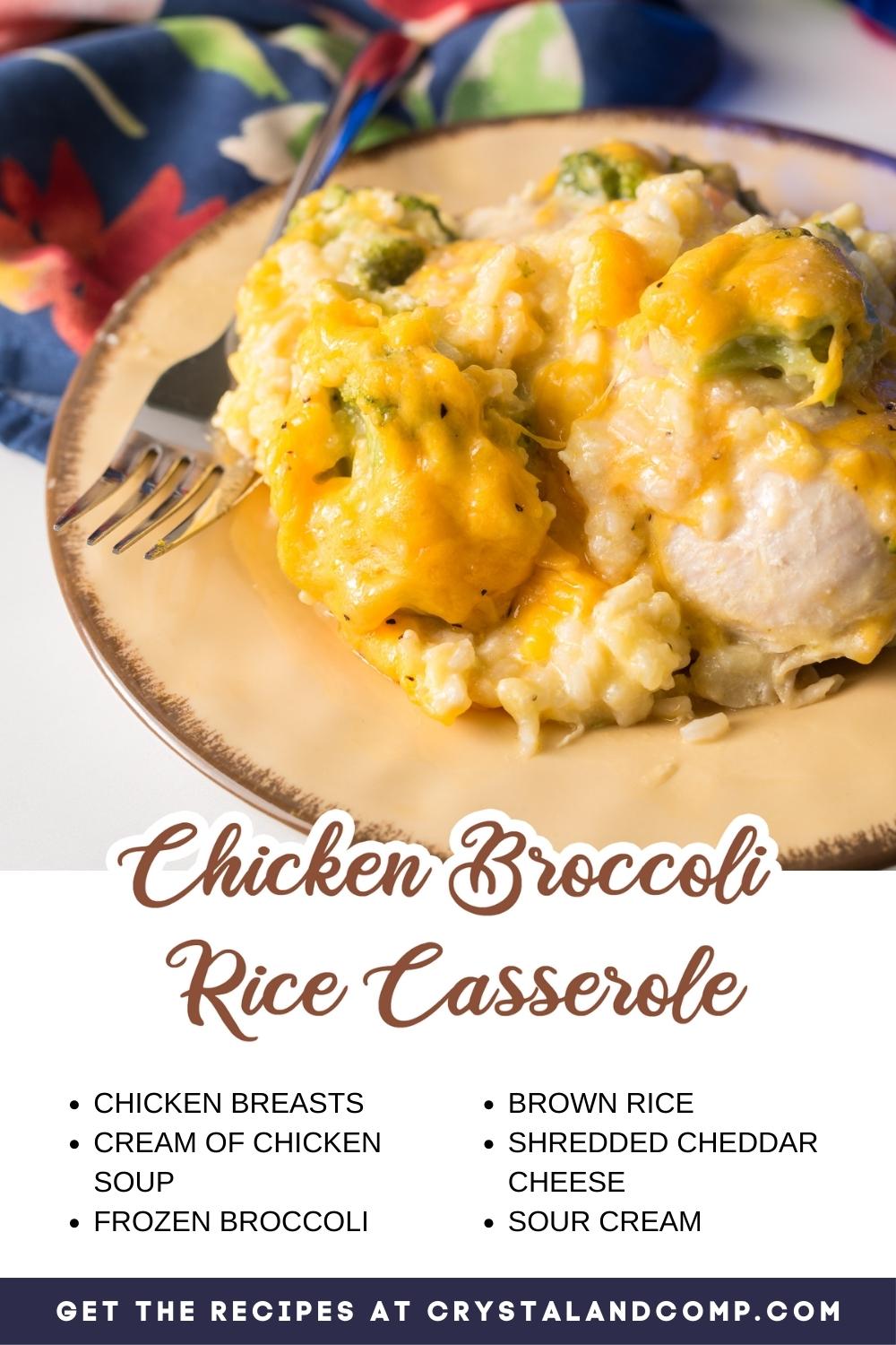 chicken broccoli rice casserole ingredients list