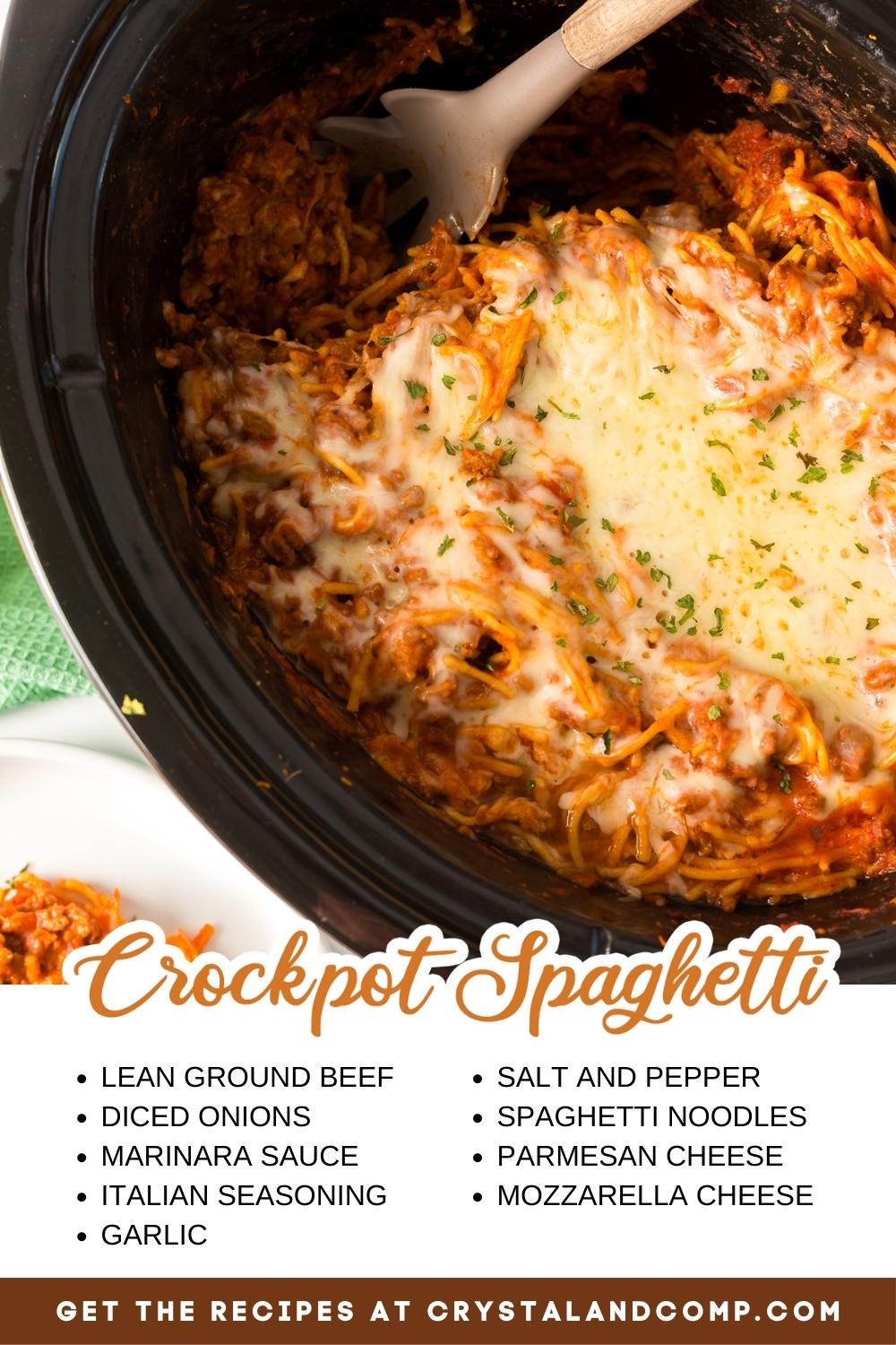 crockpot spaghetti ingredient list
