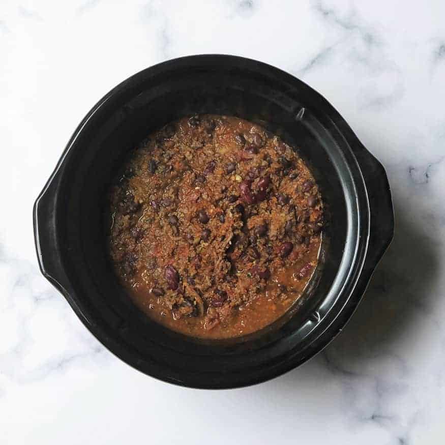 Image for Crockpot Veggie Loaded Beef Chili
