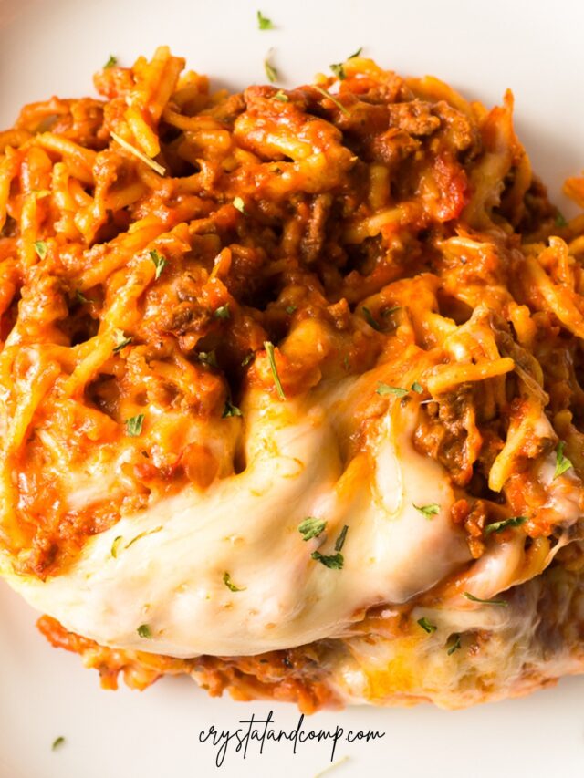 crockpot spaghetti closeup