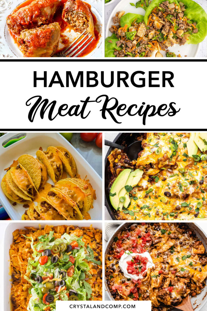 hamburger meat recipes