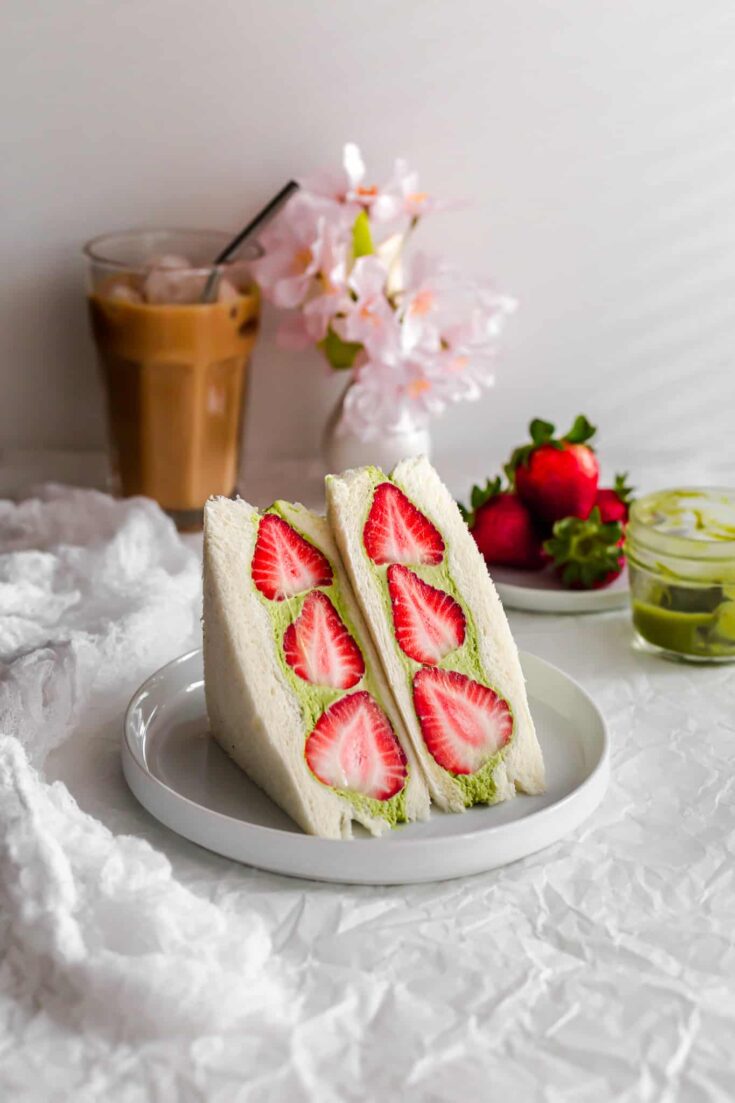 Image for Matcha Strawberry Fruit Sando