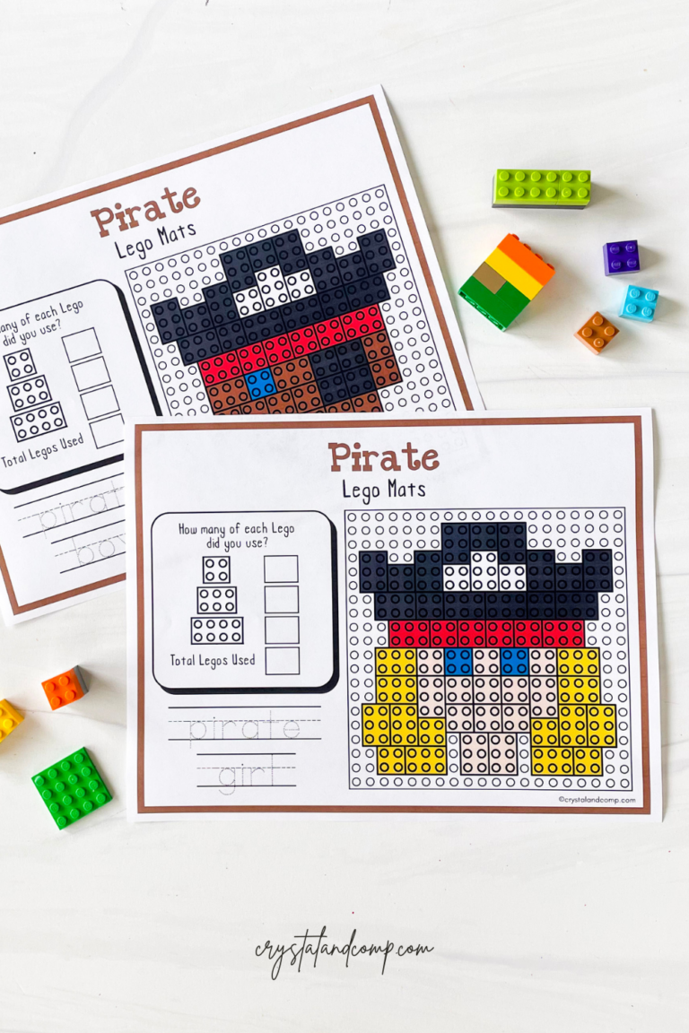 Pirate Printable Lego Builds - CrystalandComp.com