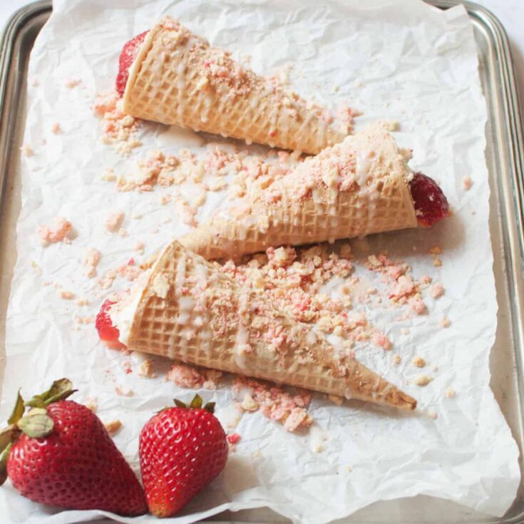 Image for Strawberry Crunch Cheesecake Cones