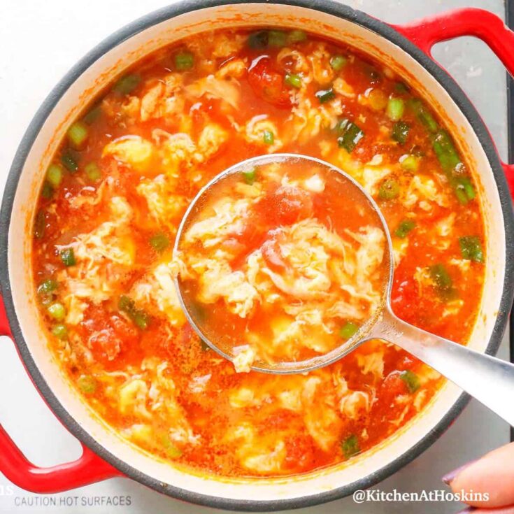 Image for Tomato Egg Drop Soup with Canned Tomatoes