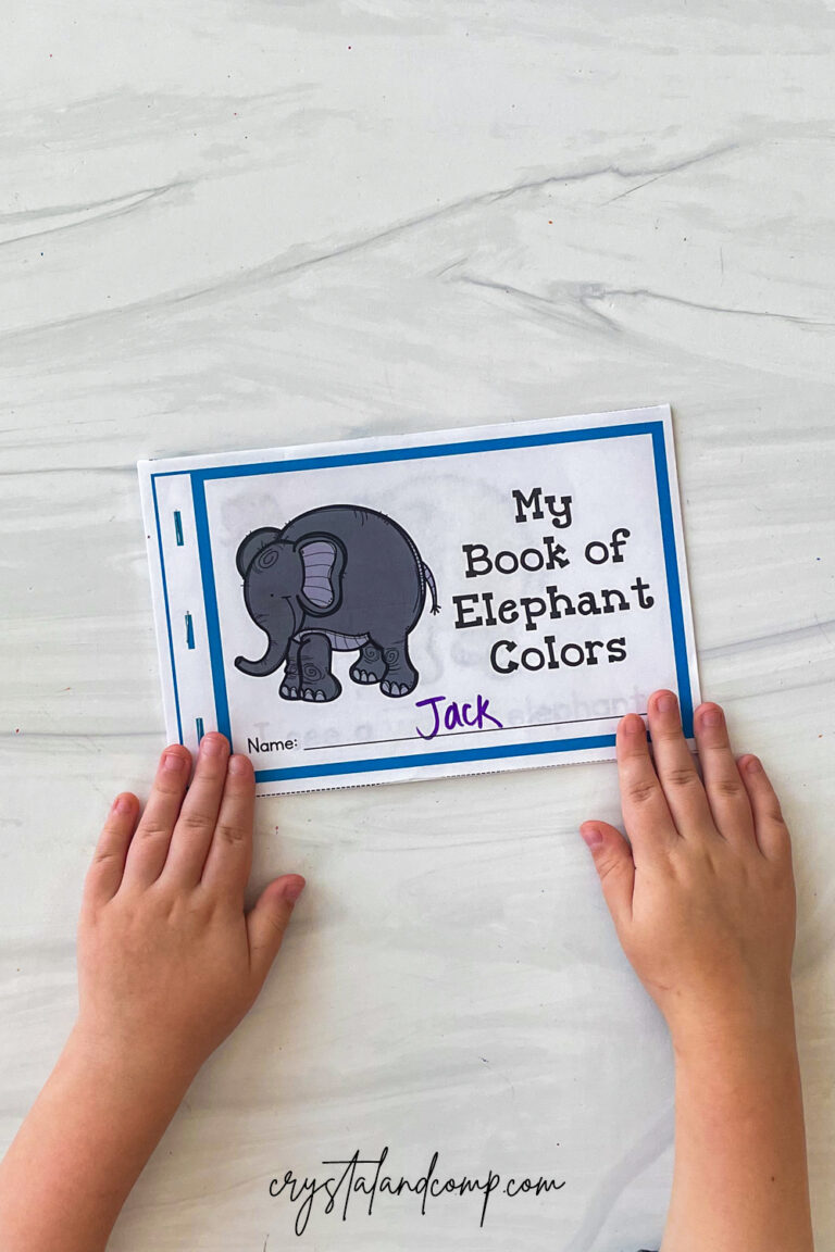 Elephant Printable Book - CrystalandComp.com