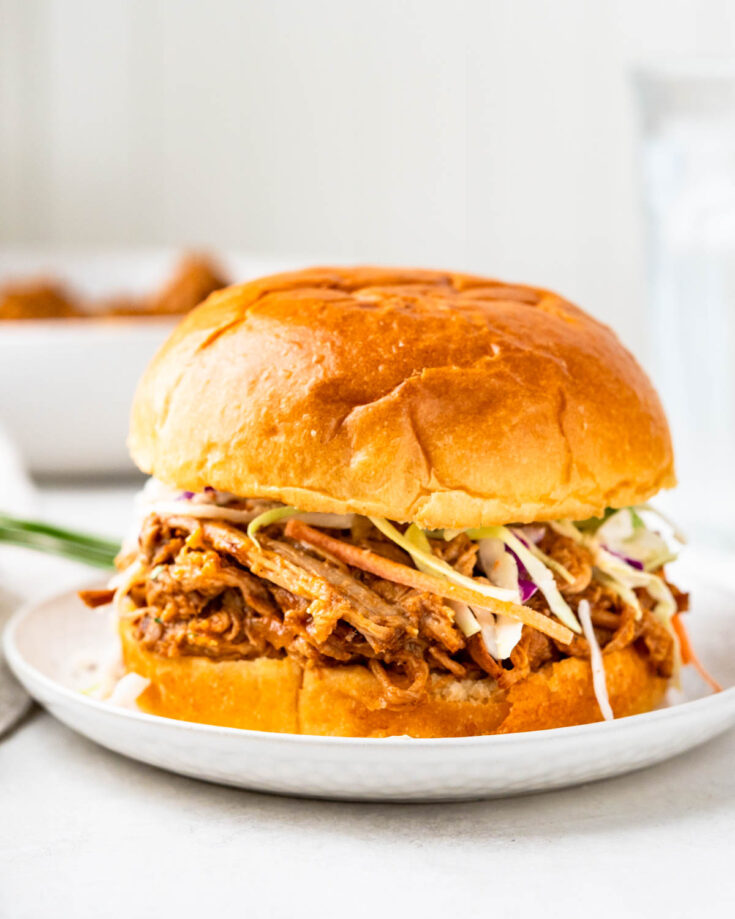 Image for Easy Instant Pot BBQ Pulled Pork Tenderloin
