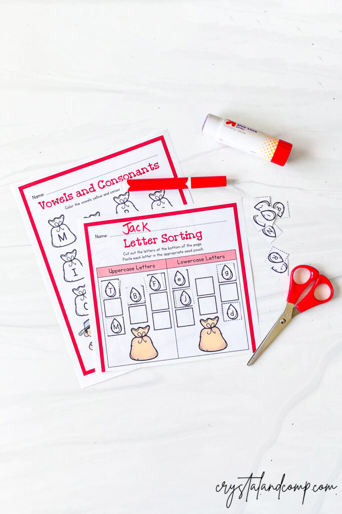 Johnny Appleseed cut and paste worksheet
