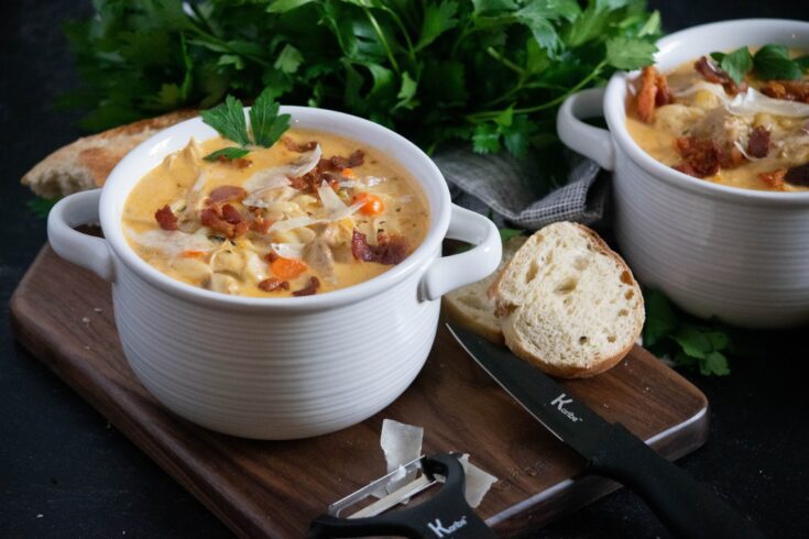 Image for Creamy Orzo Soup with Chicken and Bacon