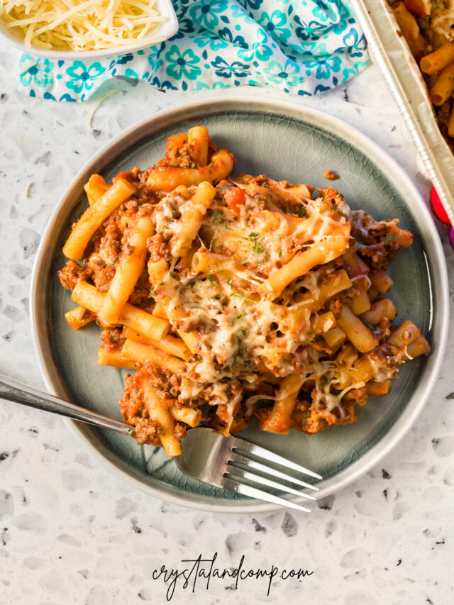 skillet ziti recipe with meat