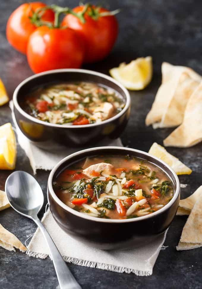 Image for Greek Chicken Orzo Soup