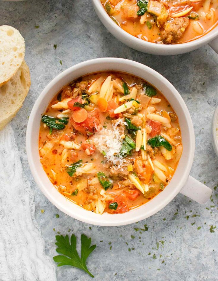 Image for Italian Sausage Orzo Soup