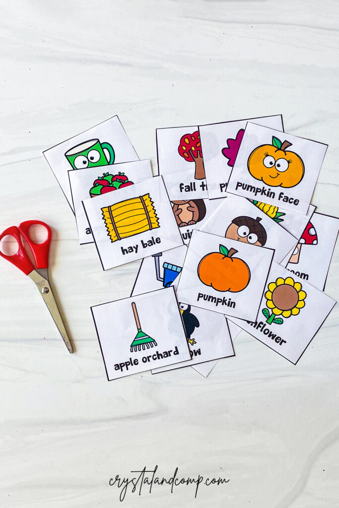 printable fall bingo game for preschoolers