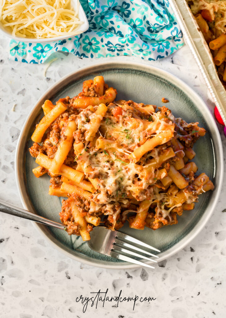 skillet ziti recipe with meat