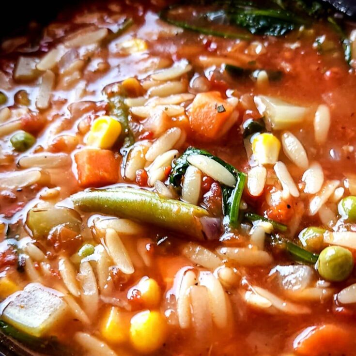 Image for Simple Vegetable Orzo Soup