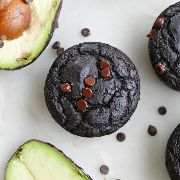Image for Chocolate Avocado Muffins (Avocado Cupcakes)