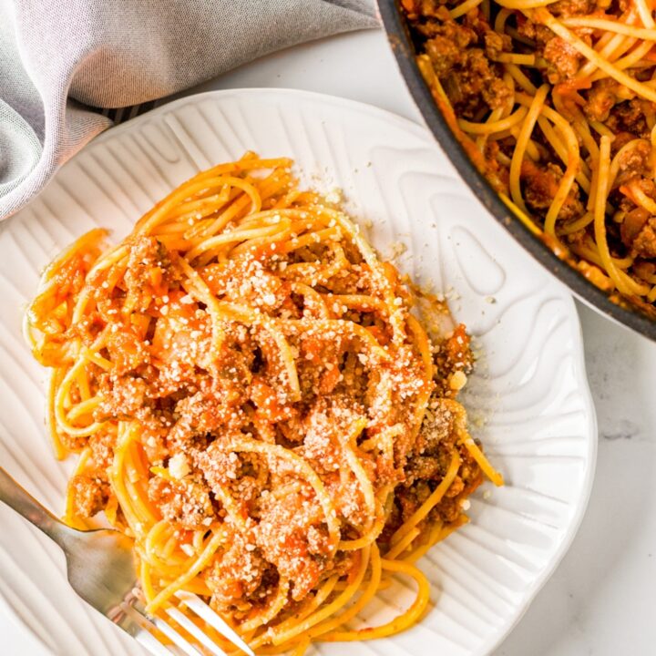 classic spaghetti sauce with carrots