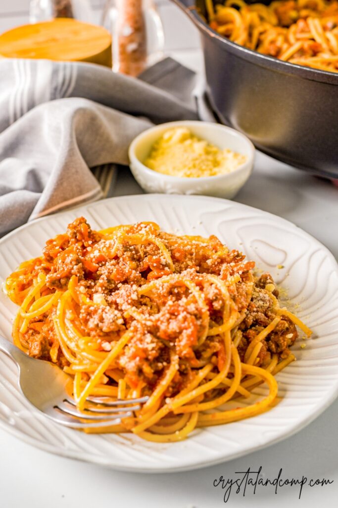 classic spaghetti sauce with meat