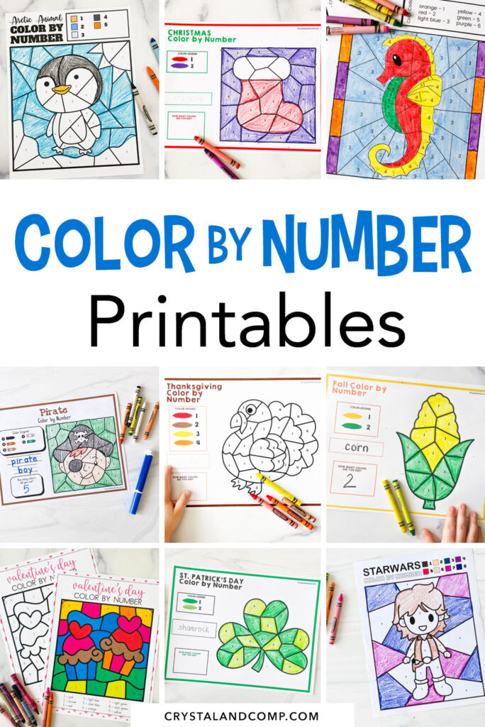 color by number printables