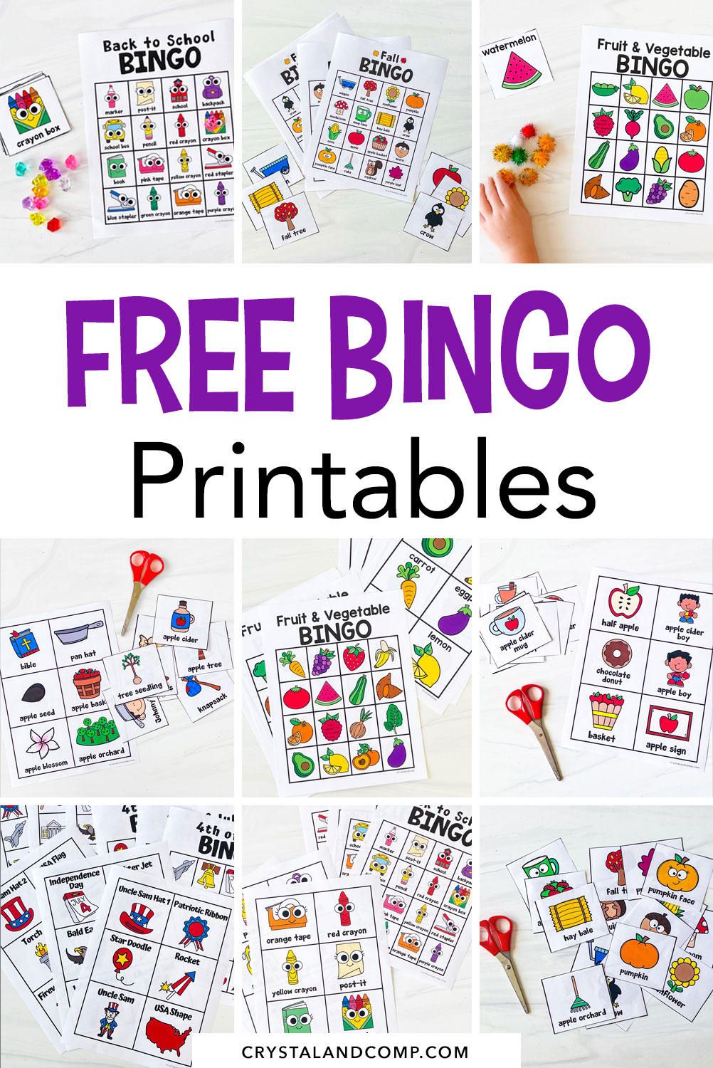 free bingo printables