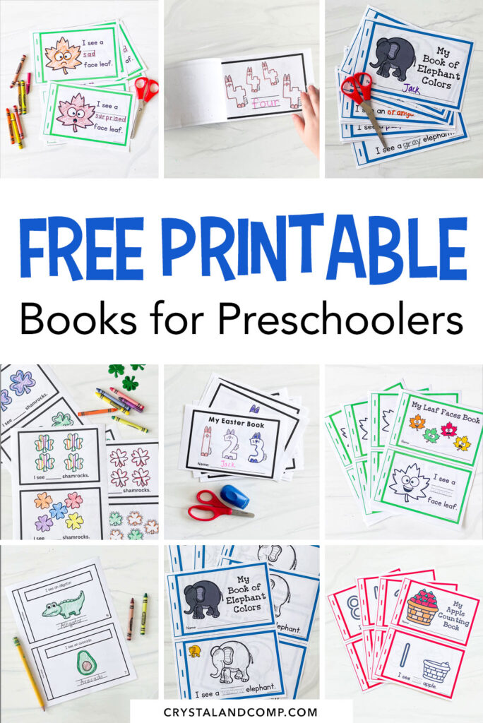 free printable books for preschoolers