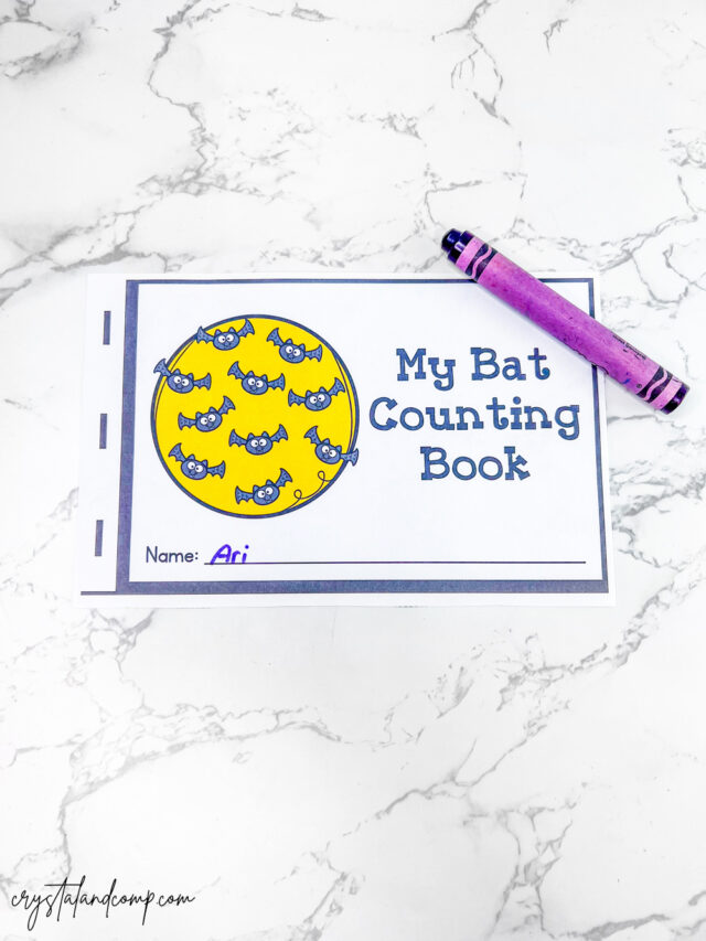 Bat Printable Counting Book - CrystalandComp.com