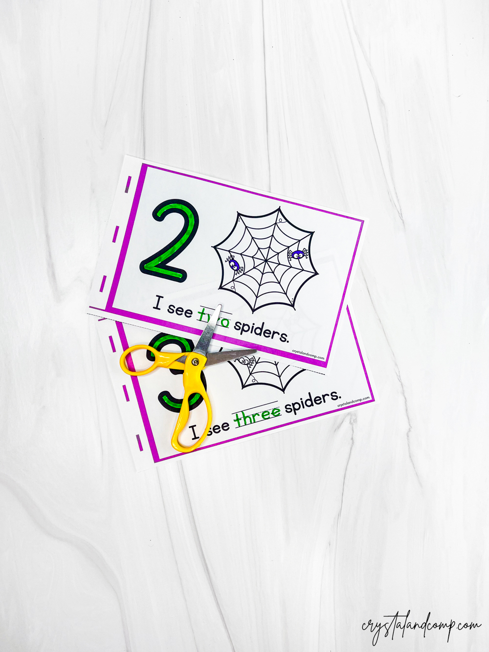 Spider Counting Printable Book