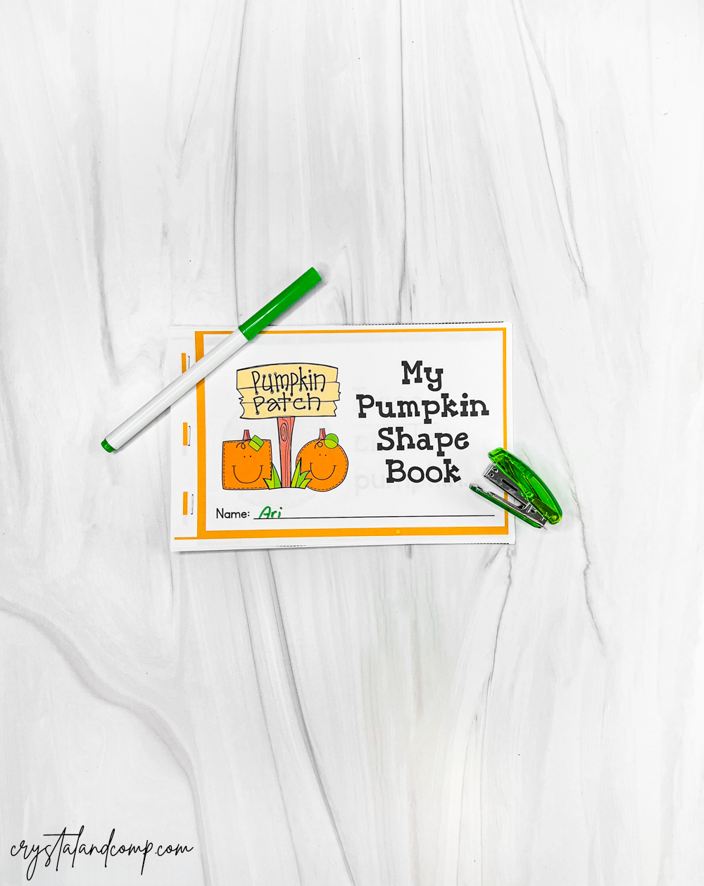 Pumpkin Shapes Printable Book