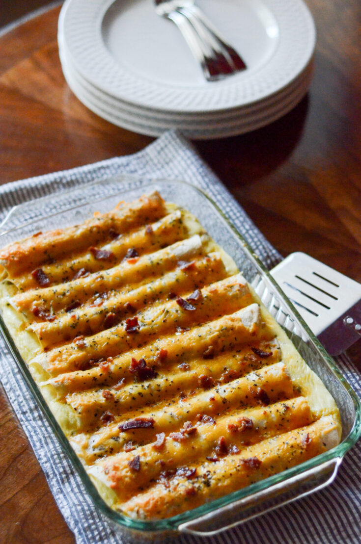 Image for Amazing Make Ahead Breakfast Enchiladas with Sausage and Egg